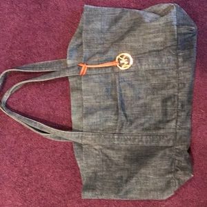 Michael Kors denim tote